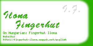 ilona fingerhut business card